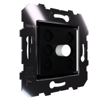 Сценарный выключатель 1-кн, Slim, модуль 45х45, Bus77 Lite, кнопки алюминий белый