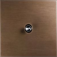 Рамка на 1 пост, Slim 09, сценарный выключатель 1-рыч., латунь, сатин патинир. античная (09P10219)