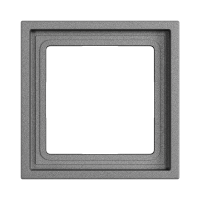 Рамка на 1 пост, Amsterdam 08, серебристая