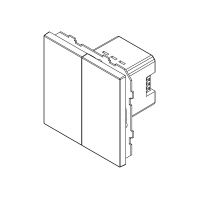 Сценарный выключатель, Amsterdam 02, 2-кл., модуль 71х71, dc, Графит softtouch