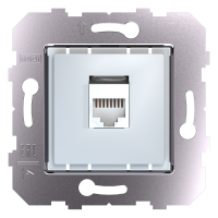 Модуль розетки RJ45, модуль 45х45, Белый (BP0201)