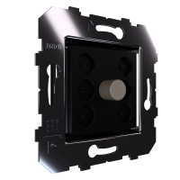 Сценарный выключатель 1-кн, Slim, модуль 45х45, Bus77 Lite, кнопки алюминий шоко