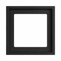 Рамка на 1 пост, Amsterdam 08, черный softtouch