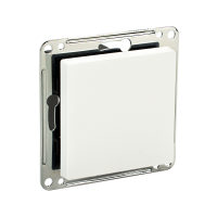 Сценарный выключатель 1-кл, модуль 55х55, Bus77, Белый