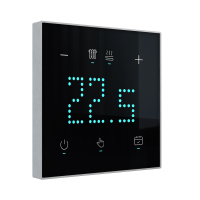 Сенсорный экран термостата, Berlin Premium 04, Lite, алюм., сатин перекрест.