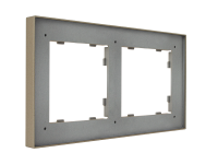 Рамка на 2 поста, Milan, шампань (07P203)