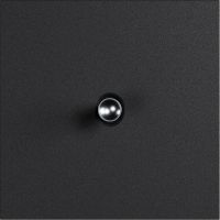 Рамка на 1 пост, Slim 09, сценарный выключатель 1-рыч., алюм., черная (09P10205)