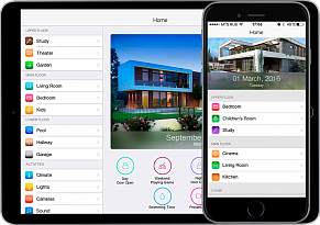 iOS стиль: Умный дом
