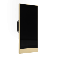 Панель настенная 6 дюймов (P6) с монтажным коробом, латунь, сатинирование горизонтальное