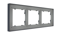 Рамка на 3 пост, Monaco 04, графит (04P304)