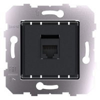 Модуль розетки RJ45, модуль 45х45, Черный (BP0205)