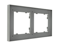 Рамка на 2 пост, Monaco 04, АЛЮМИНИЙ шлифованный (04P208) 