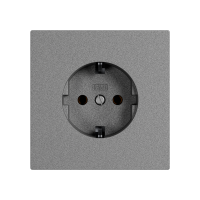 Модуль розетки, Amsterdam (LSM0102) Серебристый