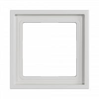 Рамка на 1 пост, Amsterdam 08, белая softtouch