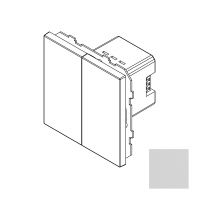Сценарный выключатель, Amsterdam 02, 2-кл., модуль 71х71, dc, Белый